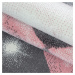 Ayyildiz koberce Dětský kusový koberec Bambi 810 pink kruh Rozměry koberců: 120x120 (průměr) kru