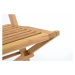 Divero Hantown 36876 Skládací zahradní židle - týkové dřevo