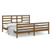 Rám postele medově hnědý masivní dřevo 200 × 200 cm, 3105883