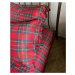 Gipetex Natural Dream Povlečení hladká bavlna Kilt Red - 220x200 / 2x70x90 cm