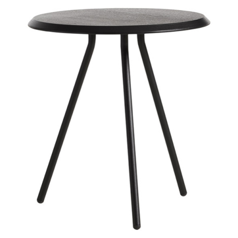 Odkládací stolek "Soround", 4 varianty - Woud Varianta: Ø 45 cm - laminát, šedý | černé nohy (48