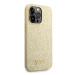 Guess GUHCP14LHGGSHD hard silikonové pouzdro iPhone 14 PRO 6.1" gold Glitter Script