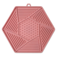 Epic PET Podložka EP Lick&Snack lízací hexagon světle růžový 17x15cm