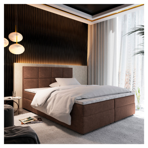 MSL Kontinentální čalouněná postel LENKA (160 x 200 cm) Barva látky: COSMIC 800