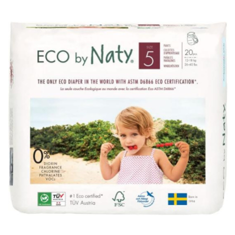 Kalhotky plenkové jednorázové 5 Pants 12-18kg 20ks Naty Nature Babycare