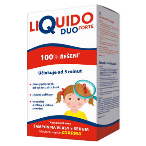 LIQUIDO Duo forte  šampon na vši 200 ml + sérum ZDARMA