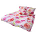 Cotton House Povlečení 3dílné LP DITA- Flores pink / 70x90+140x200cm / bavlna + povlak na polštá