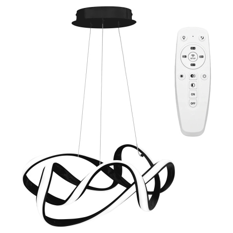 Toolight Moderní stropní svítidlo LED + ovladač EVE APP820-CP Black