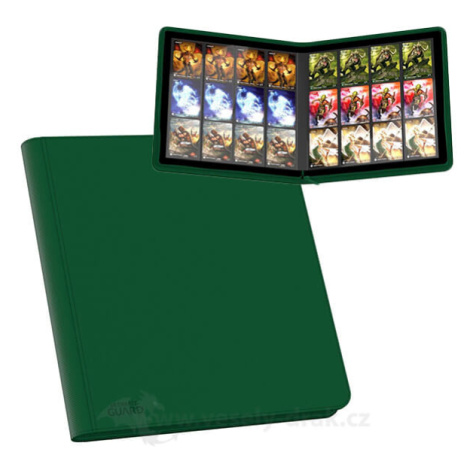 Album Ultimate Guard 12-Pocket QuadRow ZipFolio XenoSkin Green