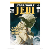 Umělecký tisk Star Wars - Yoda World's Fate, (50 x 70 cm)