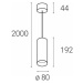 LED2 3251433 LUKY Z, B 10-20 3000K ZÁVĚSNÉ ČERNÉ