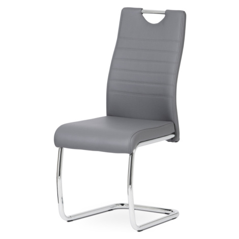 Jídelní židle DIXIRED, šedá/chrom Autronic