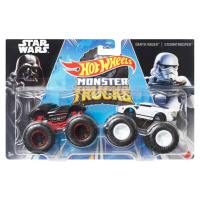 Mattel hot wheels® monster trucks demoliční duo darth wader vs. stormtrooper, hwn68