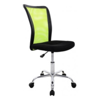 Kancelářská židle Spirit, černá/limetově zelená