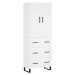 vidaXL Skříň highboard bílá 69,5 x 34 x 180 cm kompozitní dřevo