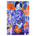 Ilustrace Woman In Flower Garden, Treechild, 26.7 × 40 cm