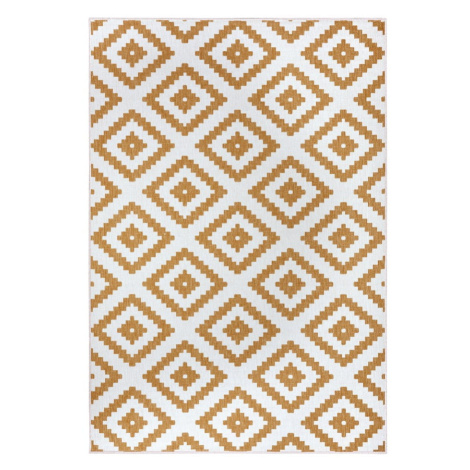 Okrově žluto-bílý venkovní koberec 160x230 cm Malta – NORTHRUGS