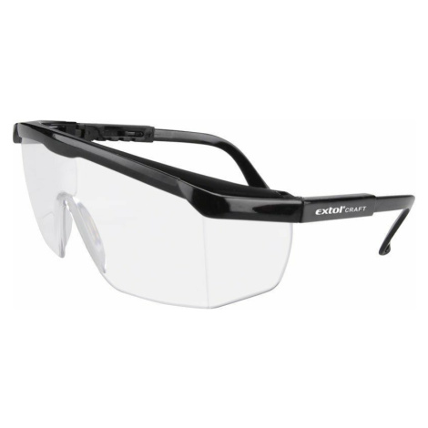 Brýle ochranné čiré, nastavitelná délka nožiček, zorník třídy F proti oděru EXTOL-CRAFT