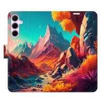 iSaprio Flip pouzdro Colorful Mountains pro Samsung Galaxy A55 5G