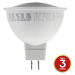 TESLA - LED žárovka GU5,3 MR16, 6W, 12V, 470lm, 25 000h, 4000K studená bílá, 100° MR160640-5