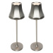 Sada 2 retro stolních lamp gunmetal dobíjecí IP44 - Granny