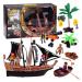 Pirátská loď s figurkami pirátů: variant 1
