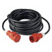 Napájecí prodlužovací kabel s fázovým měničem as - Schwabe 60566 60566, IP44, černá, 10.00 m