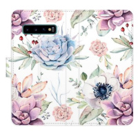 iSaprio flip pouzdro Succulents Pattern pro Samsung Galaxy S10