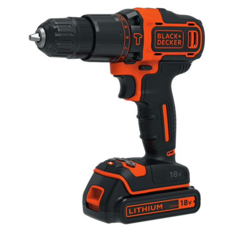 BLACK+DECKER BDCHD18K1B2 (2x2Ah) 18V aku příklepová vrtačka Black + Decker