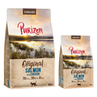 Purizon 6,5 kg + 800 g zdarma - Sterilised Adult losos s kuřecím – bez obilnin