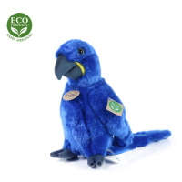 RAPPA Plyšový papoušek modrý Ara Hyacintový stojící 23 cm ECO-FRIENDLY