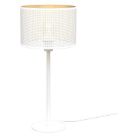 Stolní lampa LOFT SHADE 1xE27/60W/230V pr. 25 cm bílá/zlatá