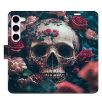 iSaprio flip pouzdro Skull in Roses 02 pro Samsung Galaxy S23 5G