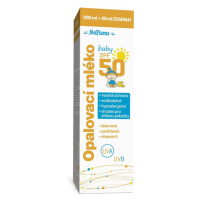 Medpharma Opalovací mléko baby SPF50 200 ml + 30 ml ZDARMA