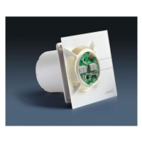 HOPA Axiální ventilátory na zeď či do stropu E100 GTH, HYGRO, s časovačem, sklo bílé CATA0090020