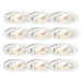 Sada 12-ti zapuštěných svítidel bílé výklopné - Cisco