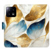 iSaprio flip pouzdro GoldBlue Leaves pro Xiaomi 13