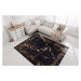 Kusový koberec Miro 51333.801 Marble black / gold 80x150 cm