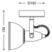 BRILONER Bodové svítidlo pr. 10 cm 1x E14 40W satén-bílé BRILO 2049-012