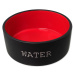 Dog Fantasy Miska keramická Water černá/červená 16x6,5 cm 850 ml