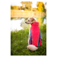 Vsepropejska Collar bunda pro psa s reflexními prvky Barva: Červená, Délka zad (cm): 38, Obvod h