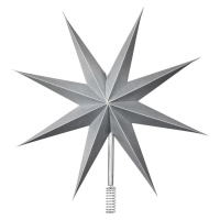 Vánoční špička na stromeček průměr 30 cm Broste TOP STAR - stříbrná