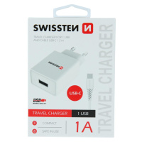 SÍŤ.1xUSB 1A +KAB.USB/TYPE C SWISSTEN