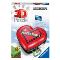 Puzzle 3D Srdce Minecraft 54 dílků