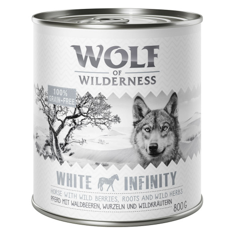 Wolf of Wilderness Adult - single Protein 6 x 800 g - White Infinity - koňské