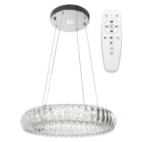 Toolight Stropní svítidlo Crystal LED APP1040-CP + dálkové ovládání