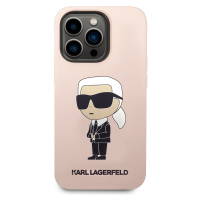 Zadní kryt Karl Lagerfeld Liquid Silicone Ikonik NFT pro Apple iPhone 15 Pro Max, pink