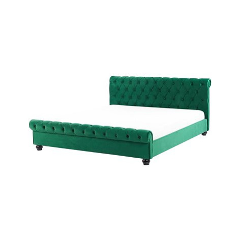 BELIANI postel AVALLON 180 × 200 cm, sametová, zelená