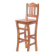 Barová stolička - masív KT111 | borovica Moření: Ořech