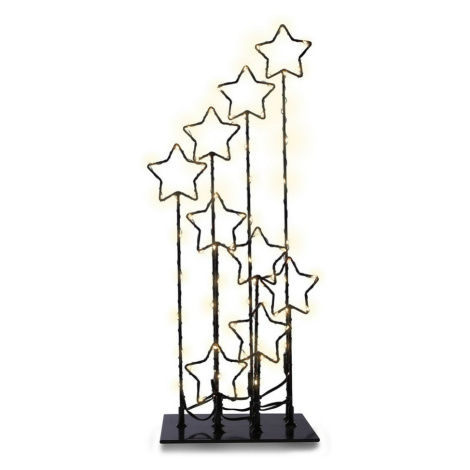 DecoKing Vánoční LED dekorace s hvězdami, 16 cm
